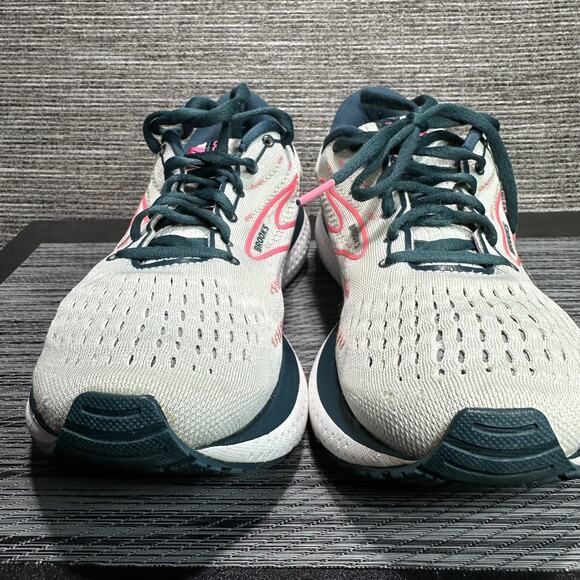 Brooks Glycerin 19 Womens Size 9.5 Gray White Pink Athletic Running Shoes - Picture 4 of 16